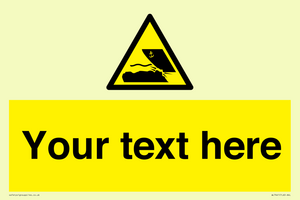 Custom Warning submerged objects in watercraft areas